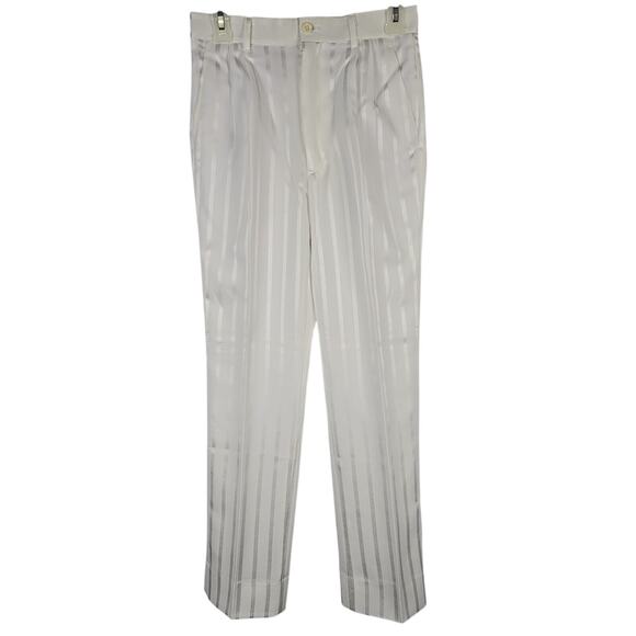 J. Vital Boys 2 PC Formal Dress Suit White Pinstripe 14R x W28 - NWT - Picture 9 of 11